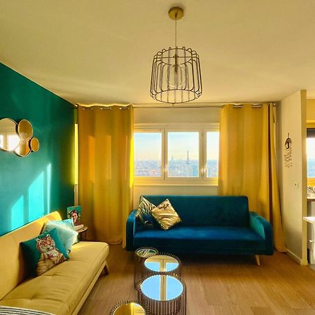 Vue Panoramique Sur Paris : Sublime Appartement Au Centre De กูร์เบอวัวร์ ภายนอก รูปภาพ