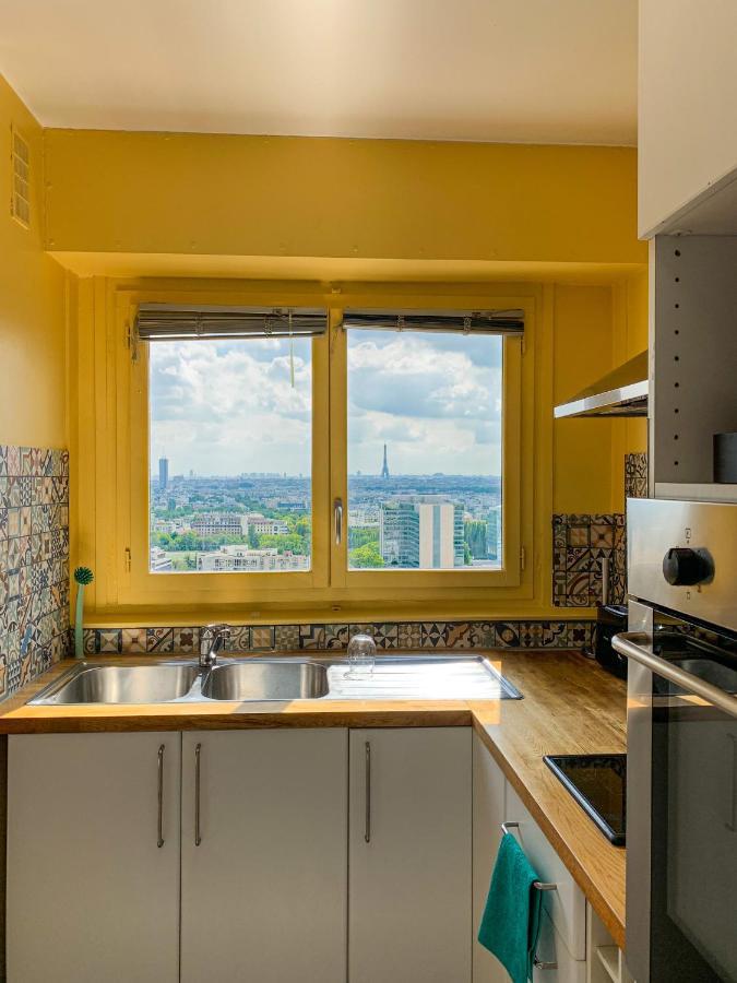 Vue Panoramique Sur Paris : Sublime Appartement Au Centre De กูร์เบอวัวร์ ภายนอก รูปภาพ